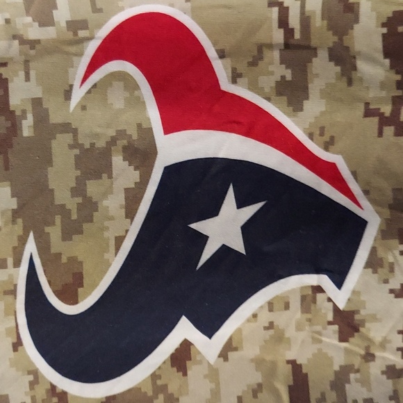 Nike Houston Texans Salute to Service 3/4 Sleeve Camo Shirt New Medium 10 12 - Picture 2 of 6
